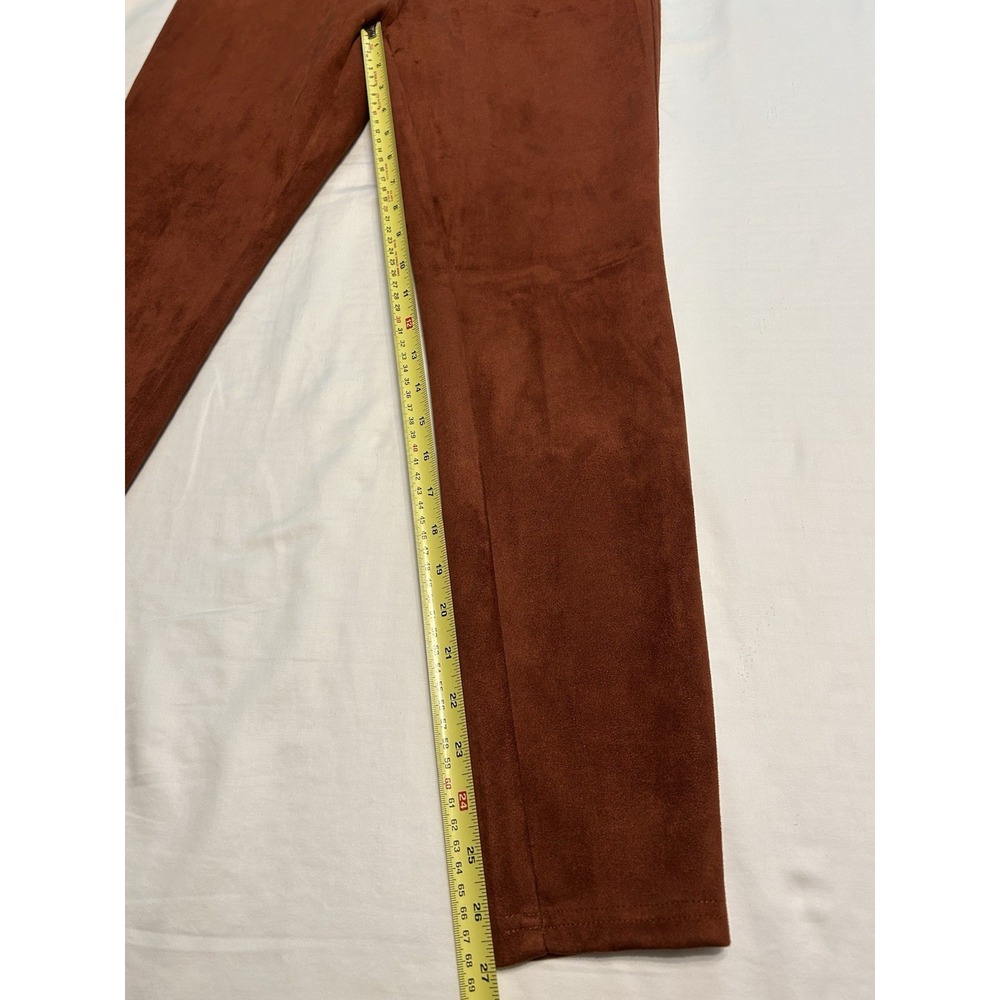 Zac & Rachel Women's Small Burnt Orange Brown Skinny Pants Soft Stretch Comfort - Picture 5 of 5
